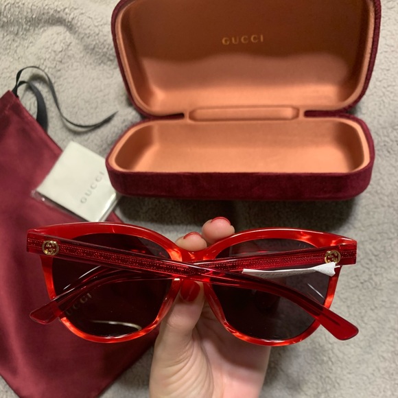 Gucci Accessories - NWT GUCCI RED SUNGLASSES